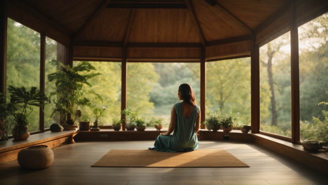meditation in a room looking out a window meditation in a room looking out a window